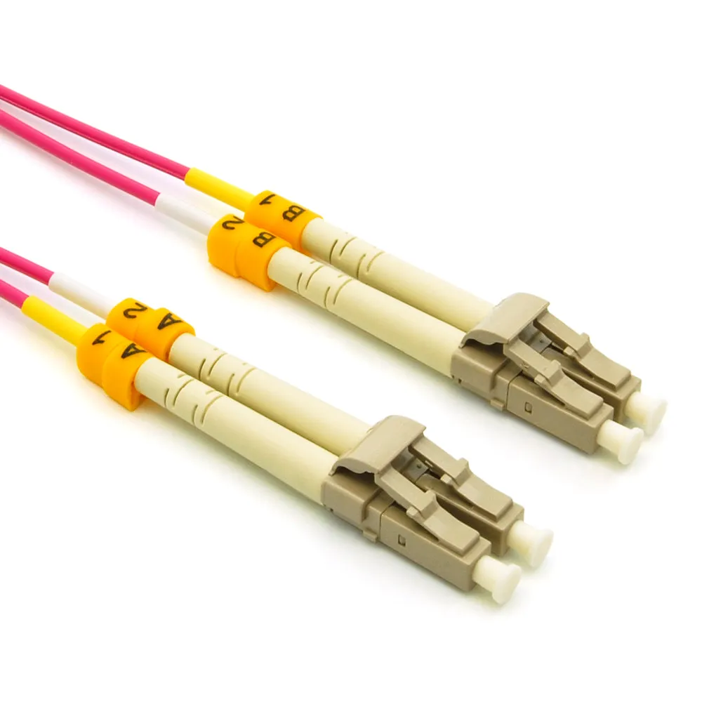 1m LC-LC 40/100G OM4 Erika Violet 50/125 MultiMode Duplex Fiber Patch Cable