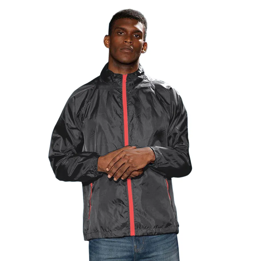 2786 Mens Contrast Lightweight Windcheater Shower Proof Jacket