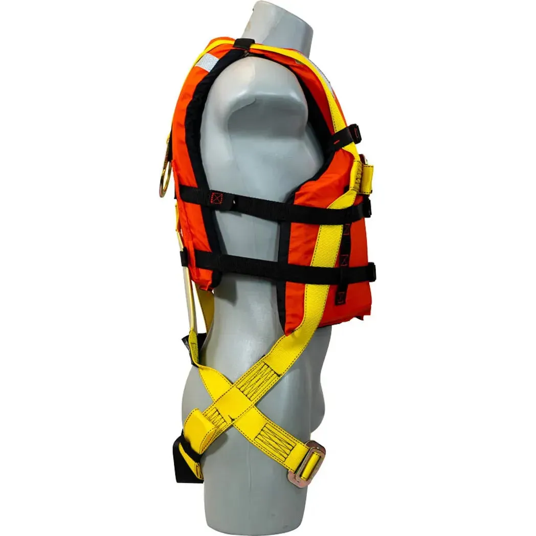 631LJ - Lightweight Full Body Harness with Built-In Life Jacket