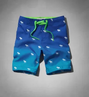 Abercrombie and Fitch Bow Logo Short Blue