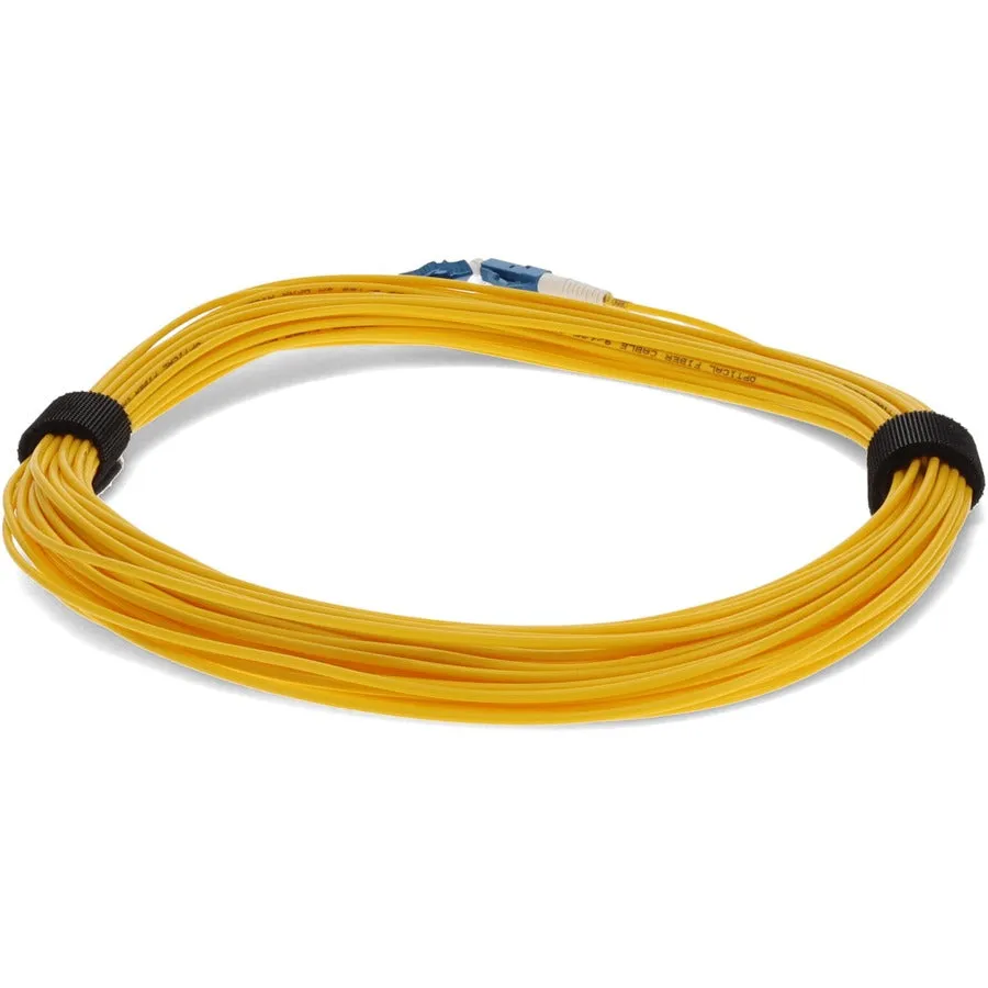 AddOn 15m LC (Male) to LC (Male) Yellow OS2 Simplex Fiber OFNR (Riser-Rated) Patch Cable ADD-LC-LC-15MS9SMF