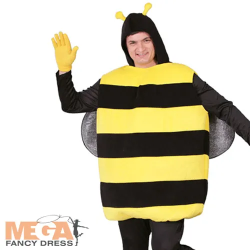 Adult Bumblebee Fancy Dress Animal Costume