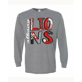 Albany Lions - Splatter Long Sleeve T-Shirt