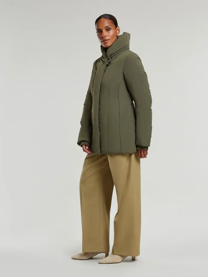 Alphina Dark Olive Lightweight Padded Jacket