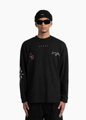 ATELIER T-SHIRT LONG SLEEVE - BLACK