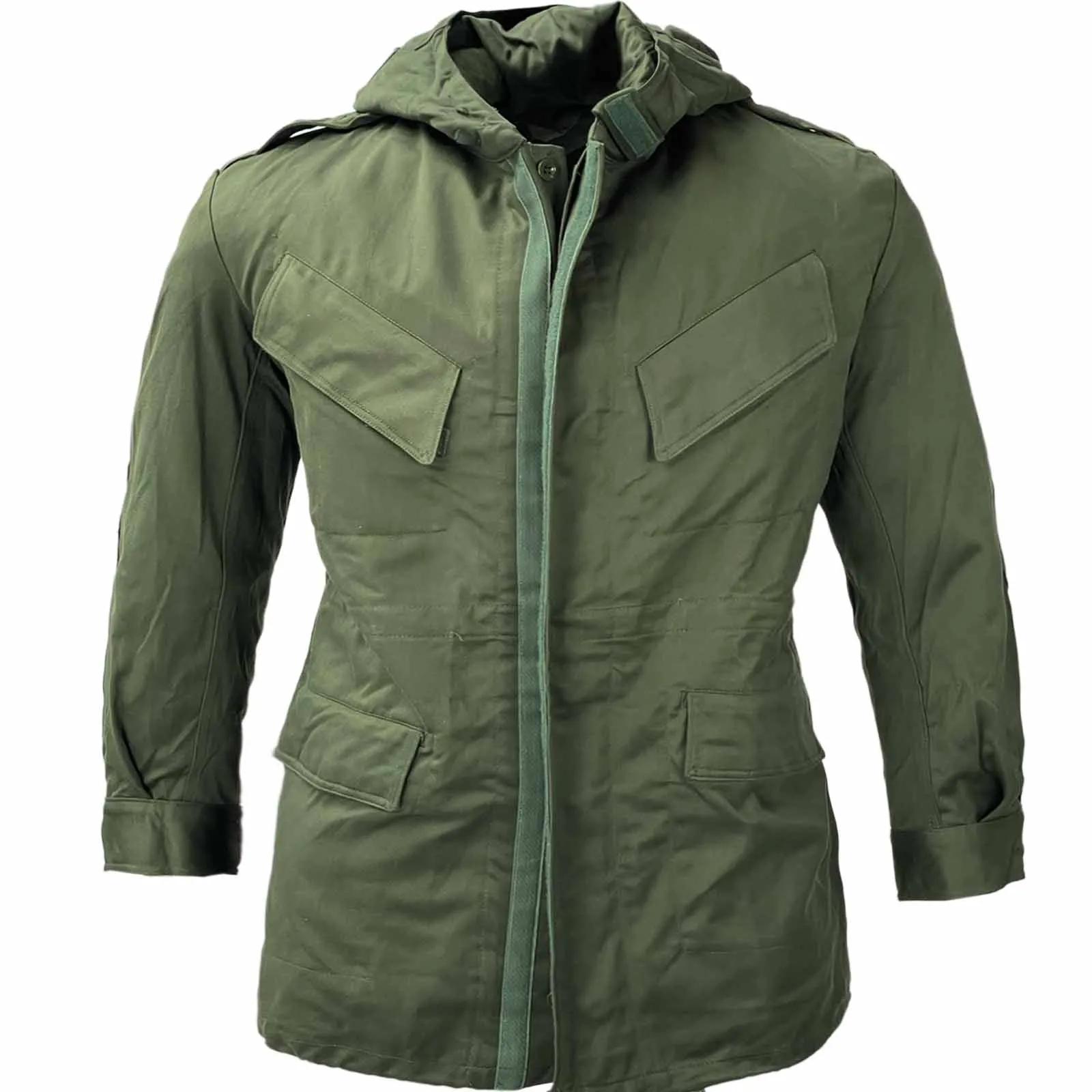 Belgian Army M64 Olive Field Jacket - Waterproof Membrane