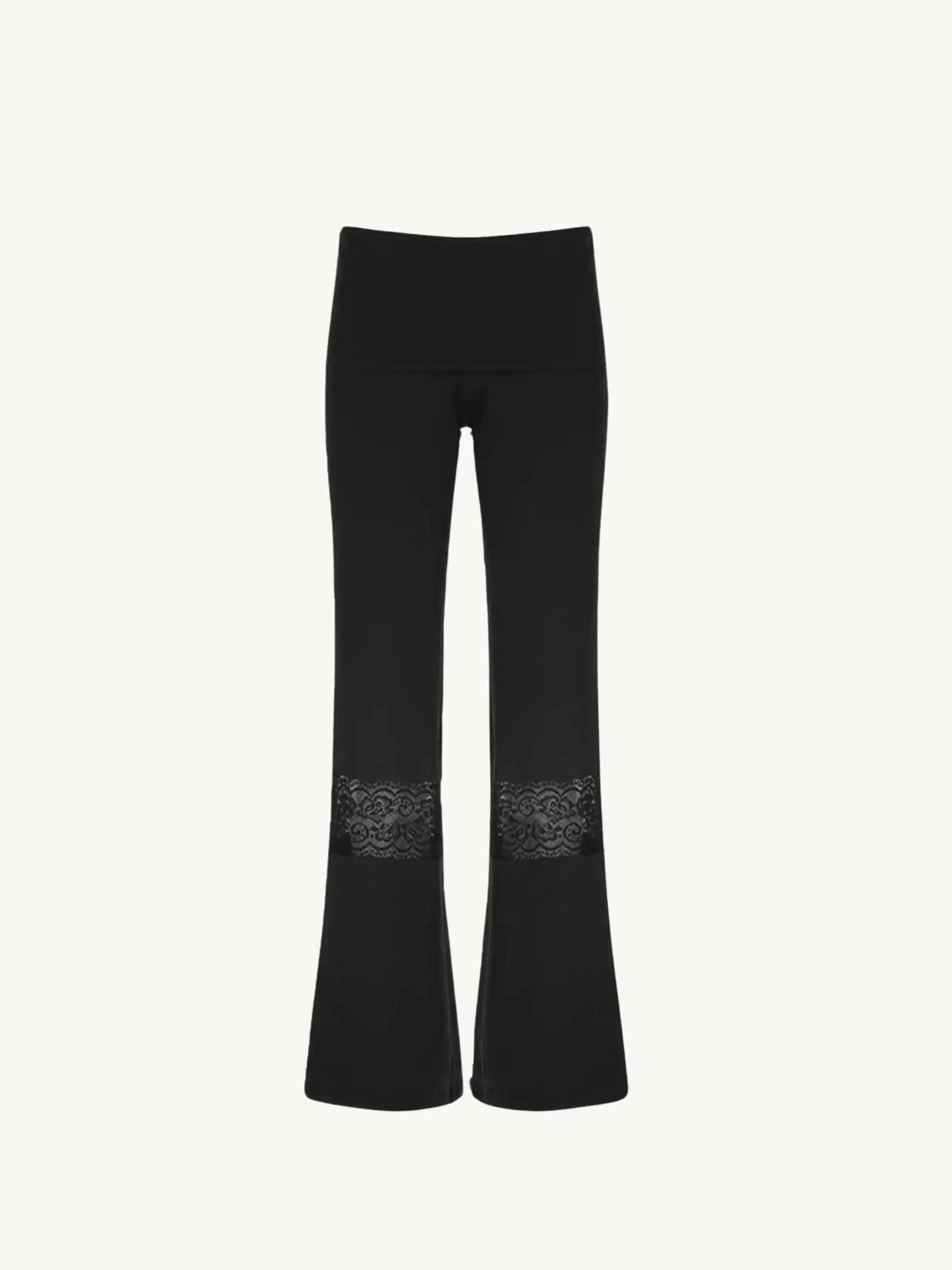 Biannella – Lace inserts – Flared trousers