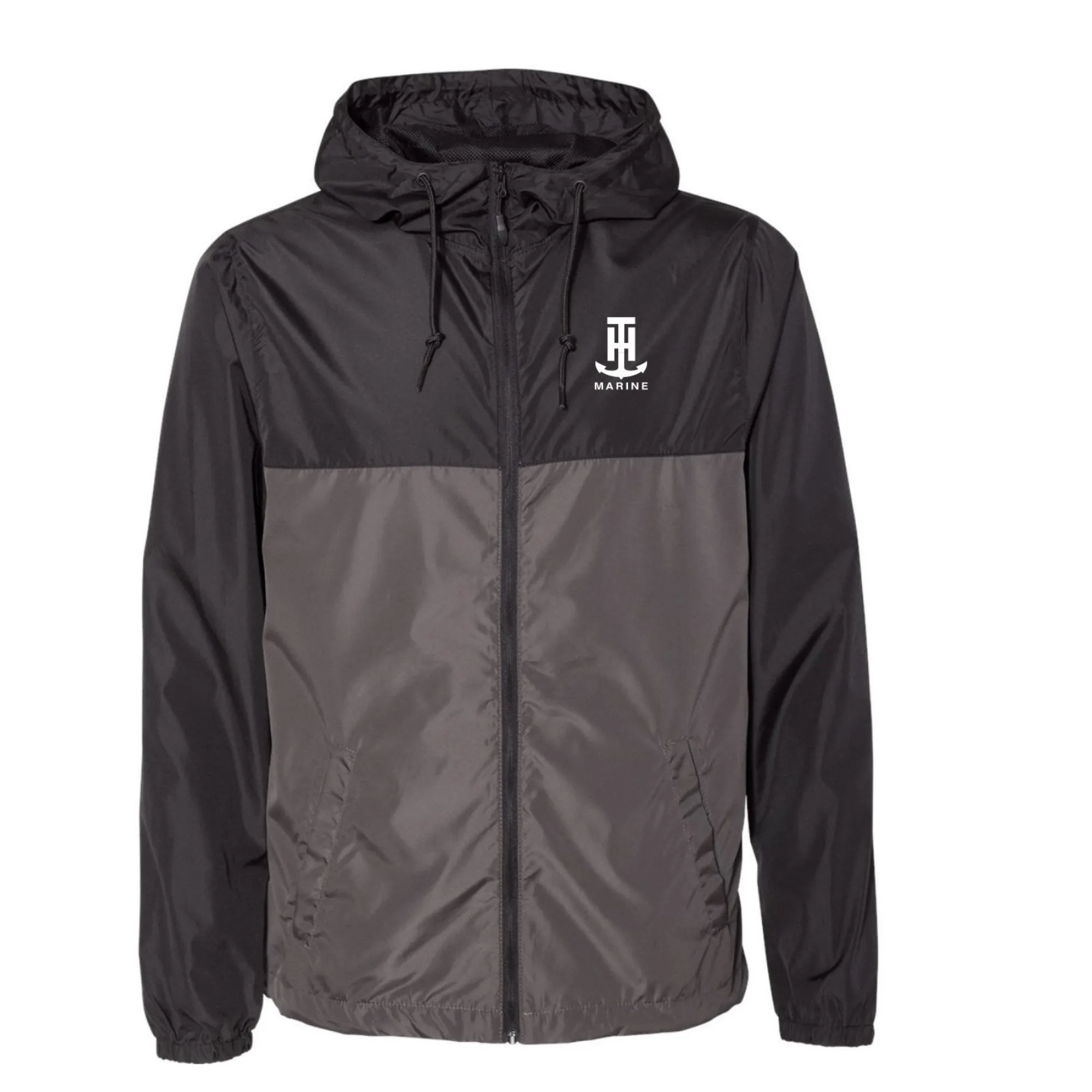 BLACK/GRAPHITE LIGHTWEIGHT WINDBREAKER JACKET