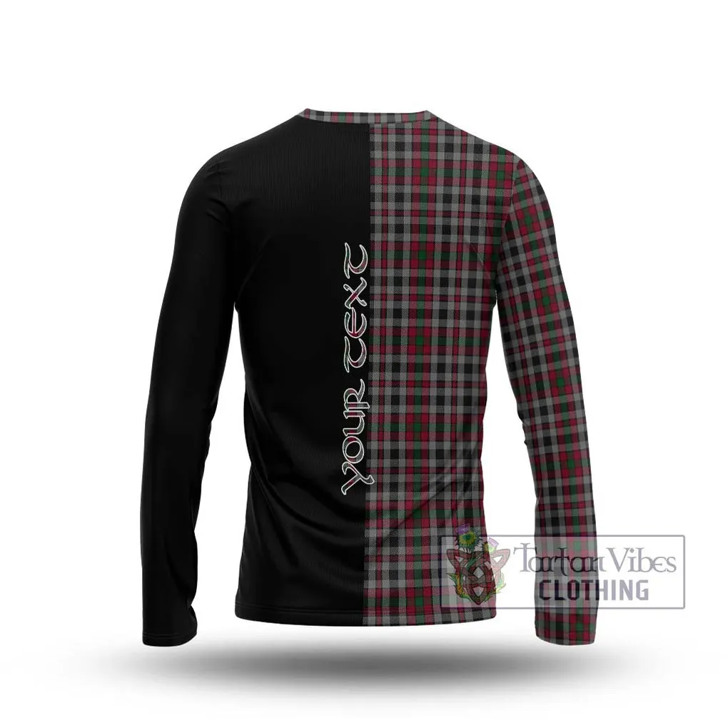 Borthwick Tartan Long Sleeve T-Shirt with Family Crest and Half Of Me Style