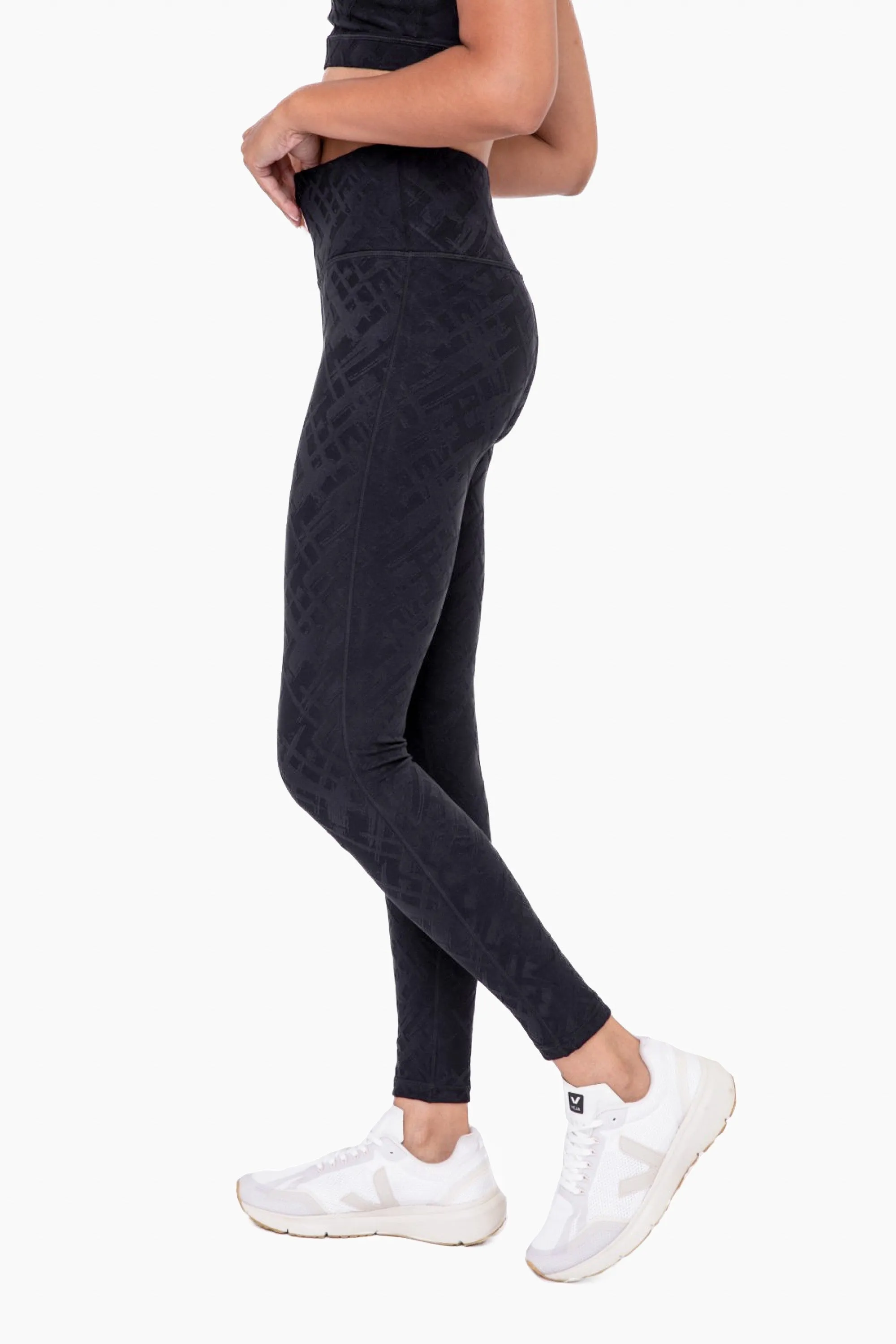 BRONZE - TACTEL Crosshatch High-Waist Legging | MONO B - Final Sale