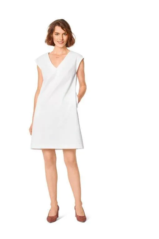 Burda Sewing Pattern 6048 Shift Dress with V-Neck