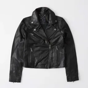 Buy Best Style Fashion Women black Biker Leather Jacket