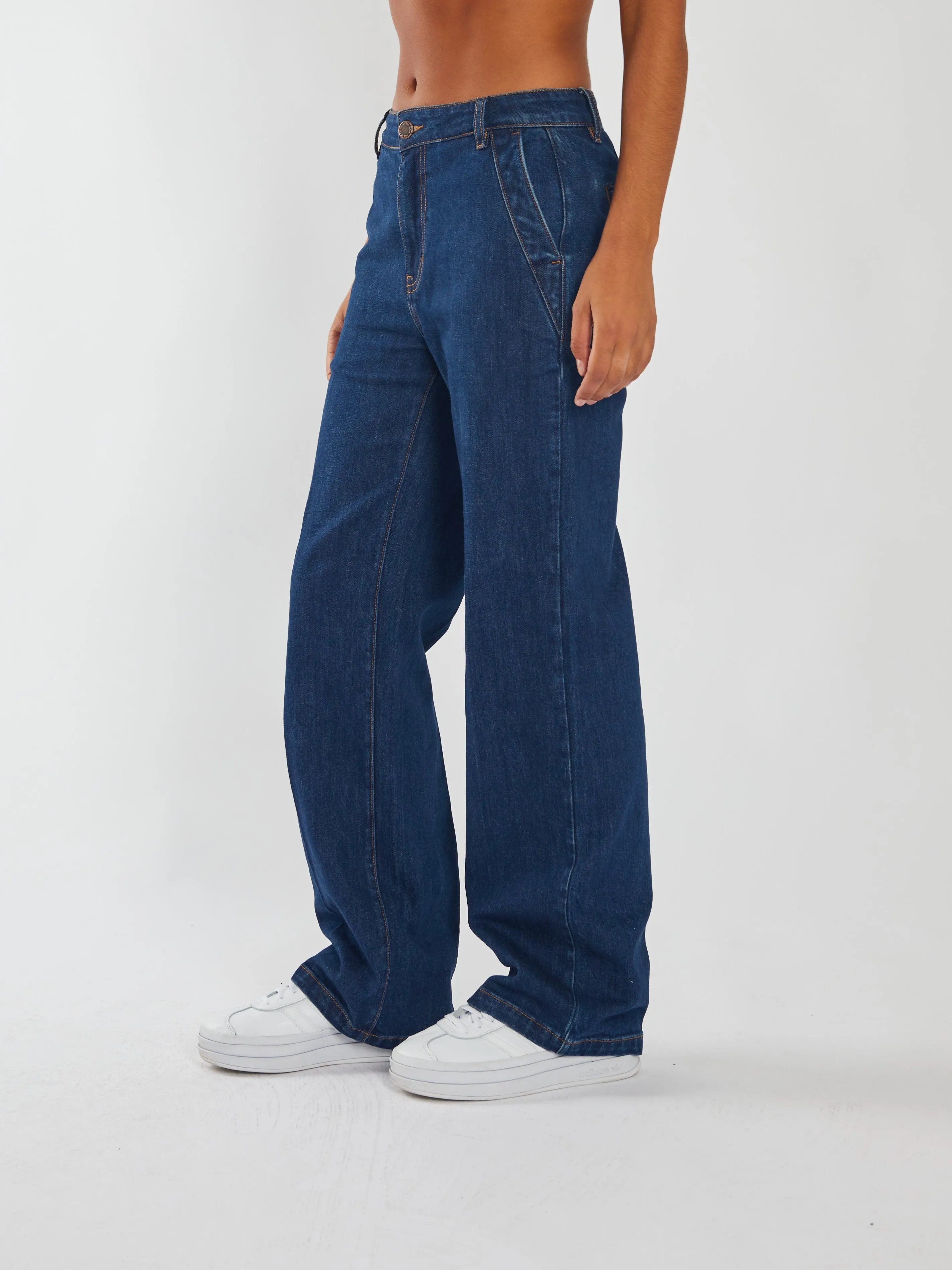 Cara Wide Leg Blue Indigo