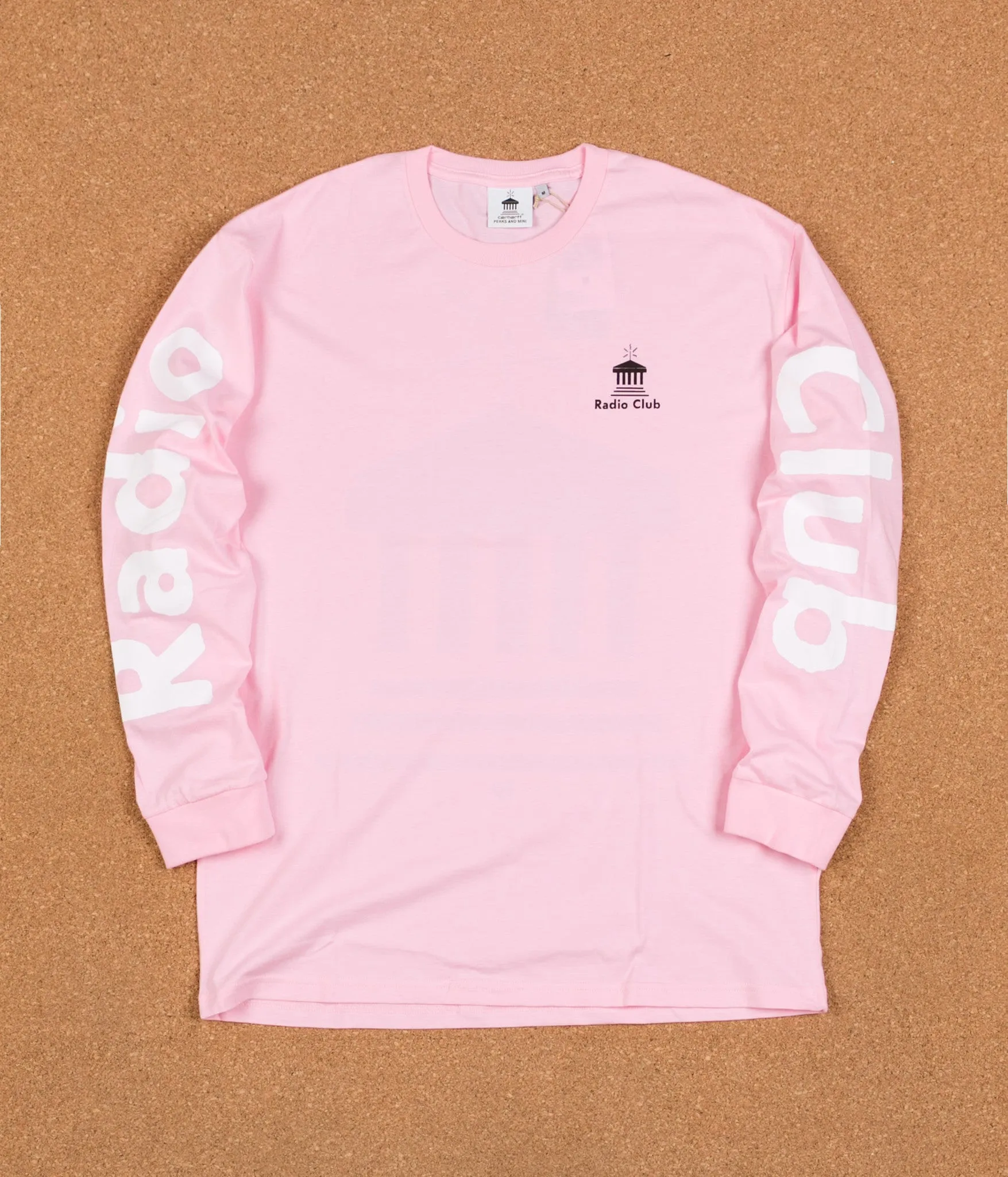 Carhartt x PAM Radio Club Athens Long Sleeve T-Shirt - Vegas Pink