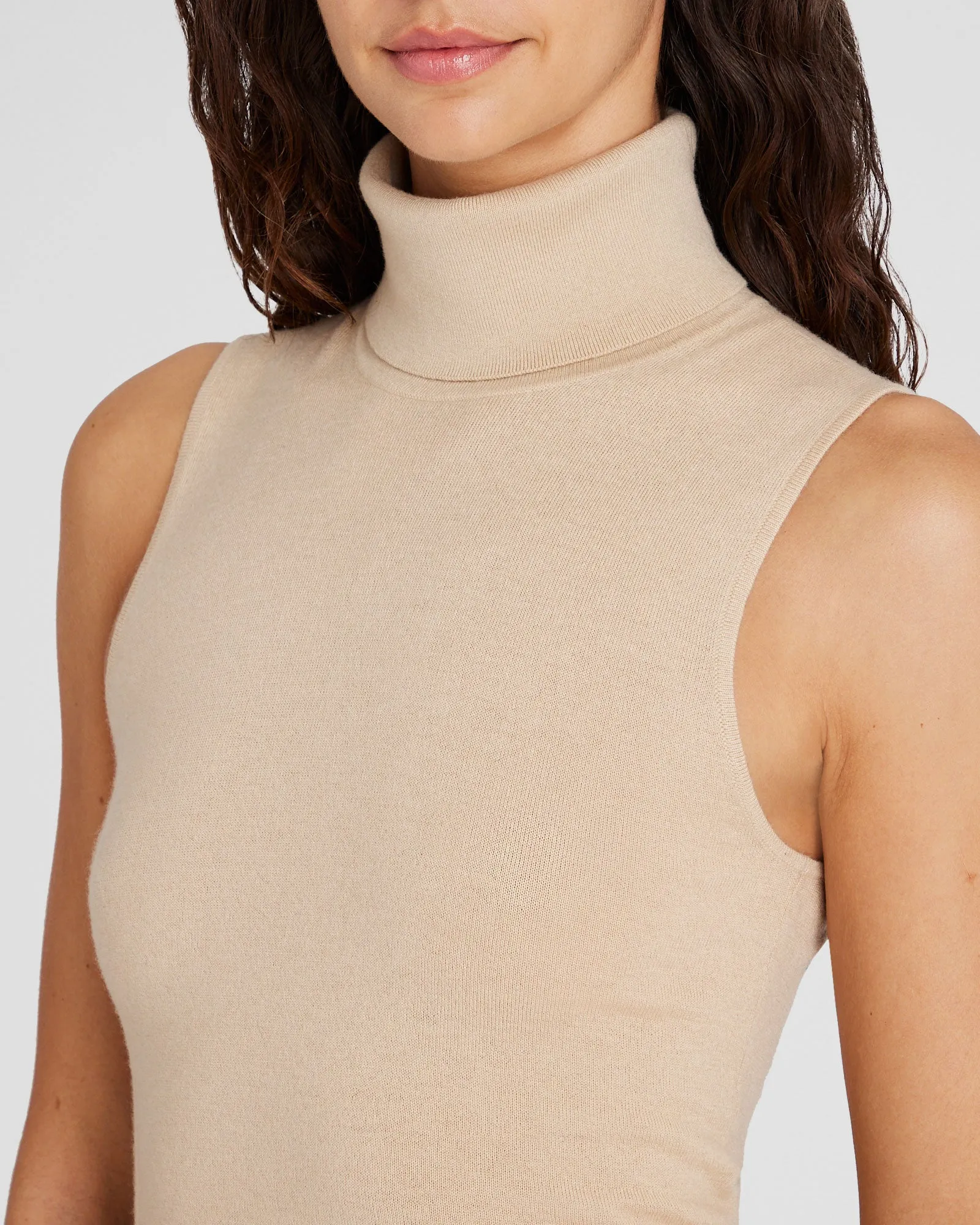 Cashmere Turtleneck Shell