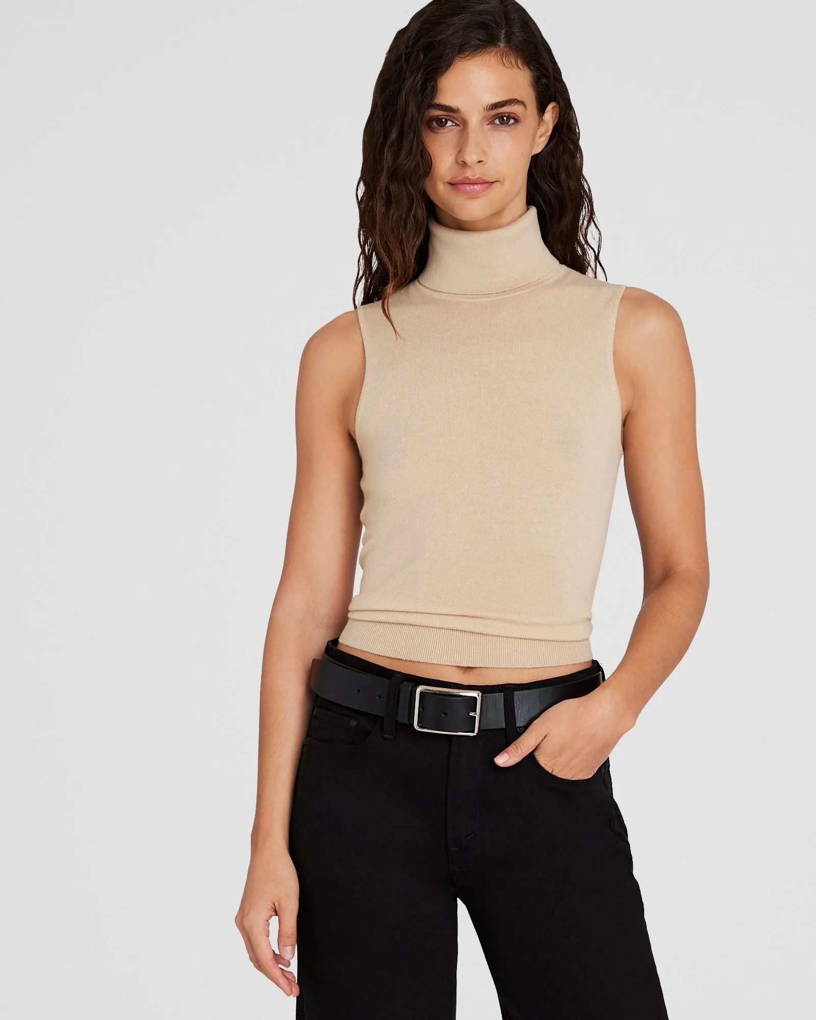 Cashmere Turtleneck Shell