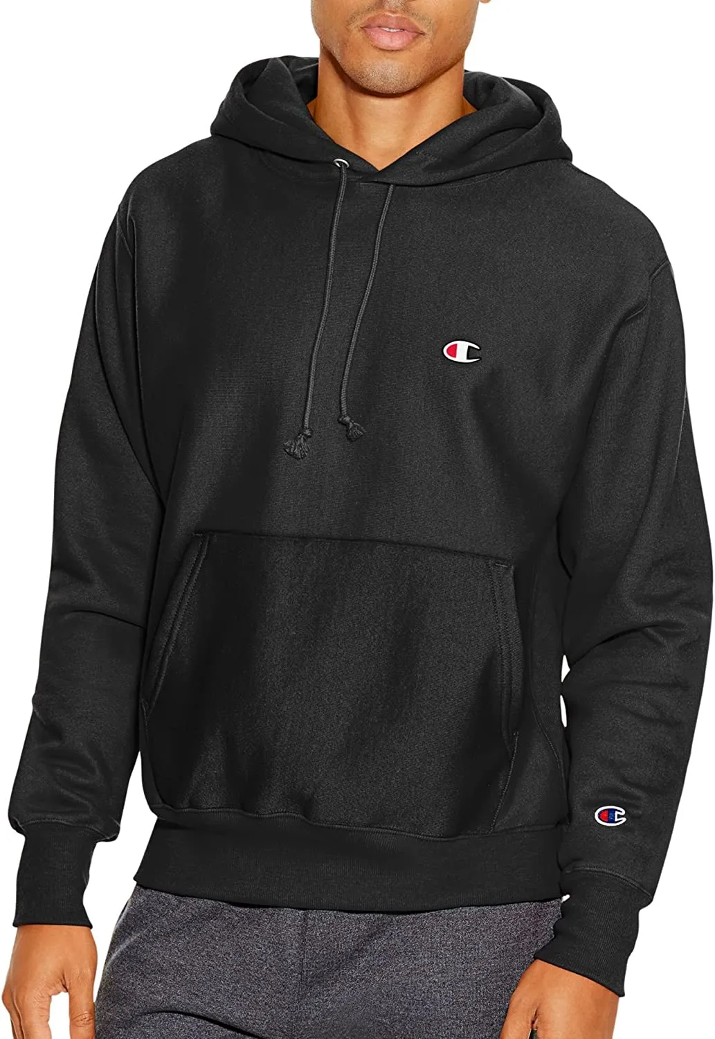 Champion Men's Reverse Weave Left Chest C Pullover Sweatshirt