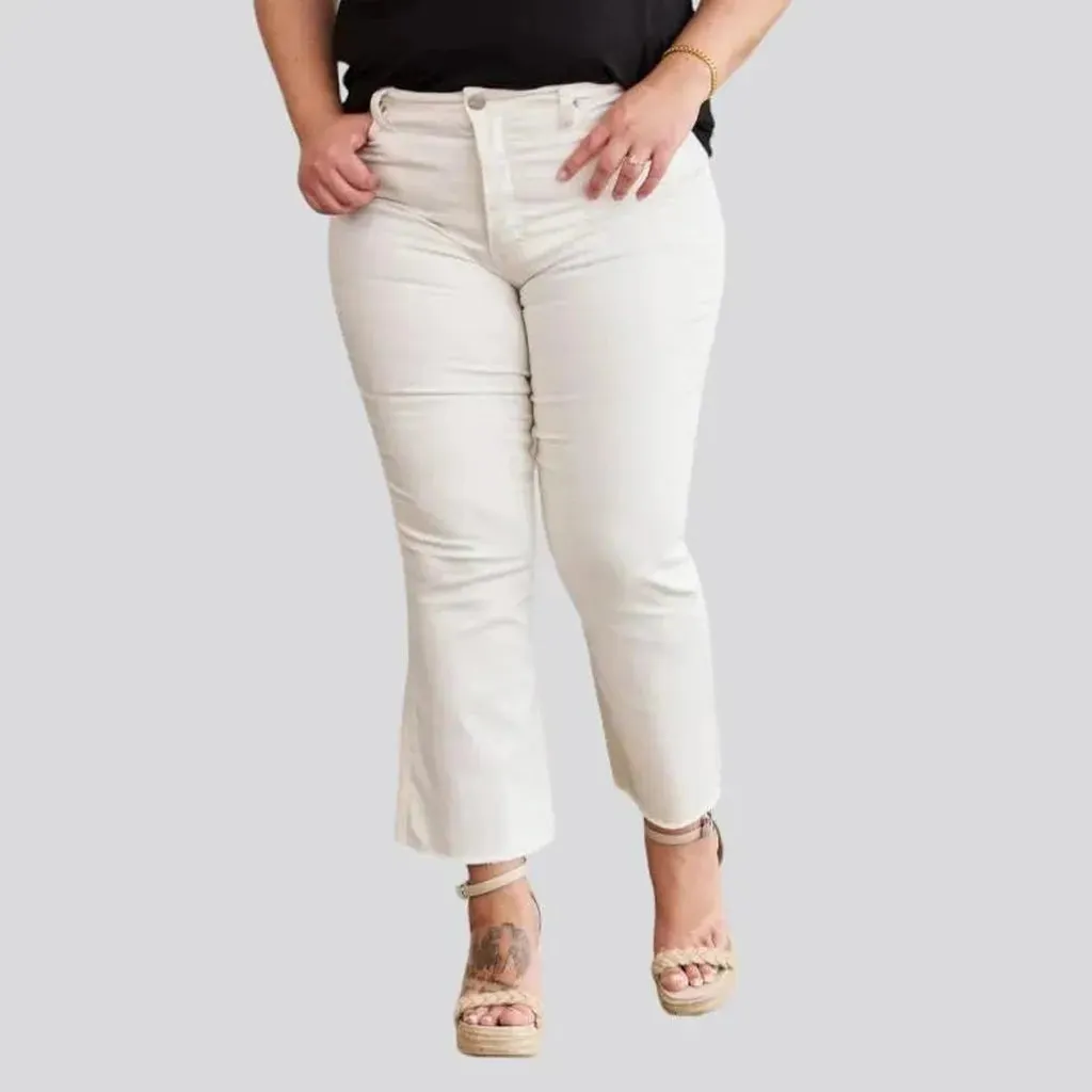 Color women's sand jeans