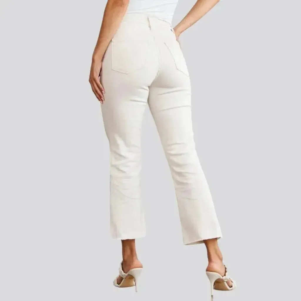 Color women's sand jeans