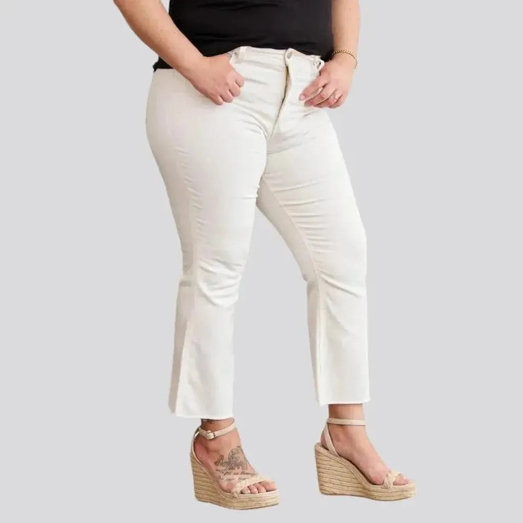 Color women's sand jeans