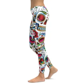 Colorful Dead - Sugar Skull Leggings