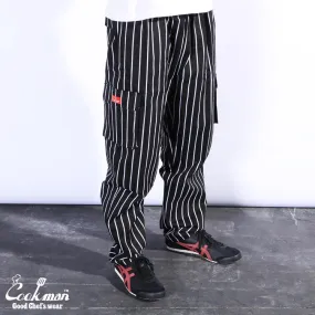 Cookman Chef Pants Cargo - Stripe : Black