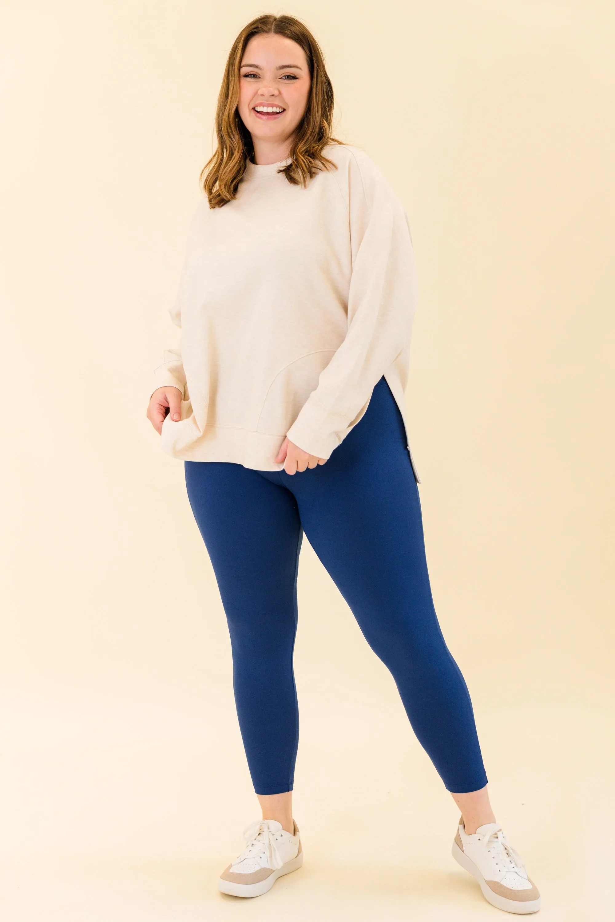 Cozy Lifestyle Leggings, Light Navy