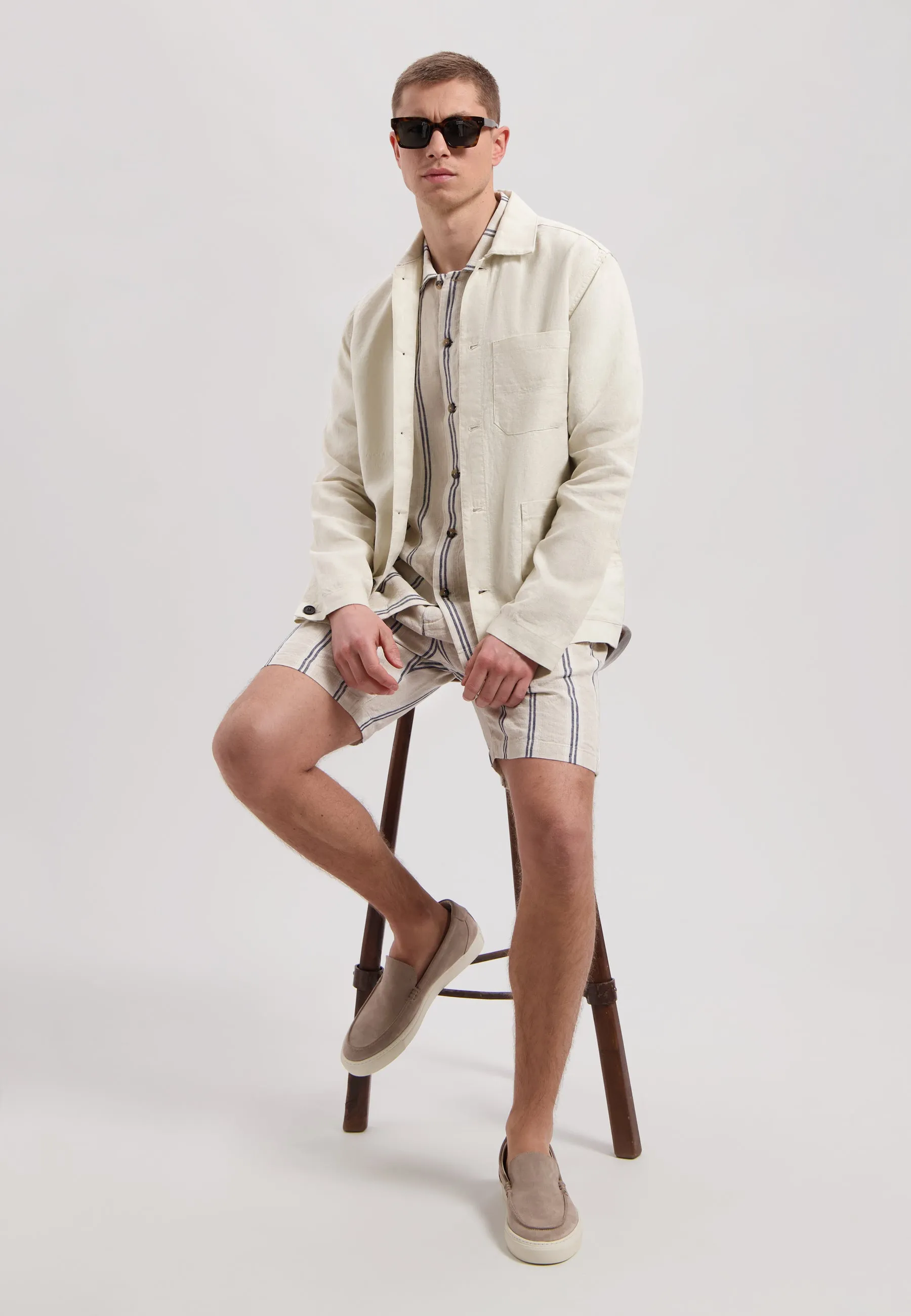 Crisp Chore Jacket: Off White