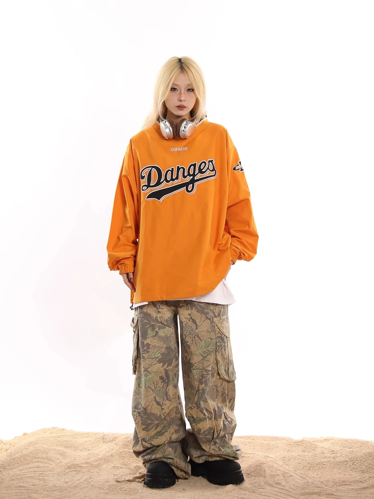 Danges Baseball Pullover Sweatshirt