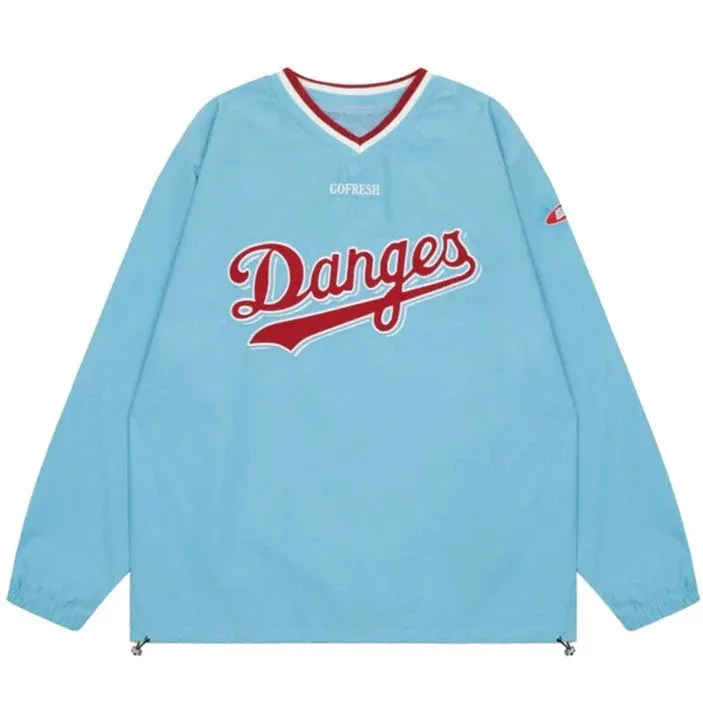 Danges Baseball Pullover Sweatshirt