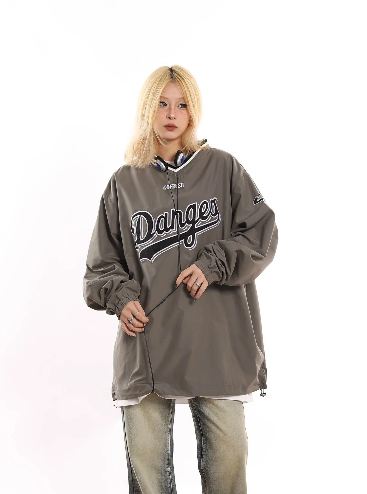 Danges Baseball Pullover Sweatshirt