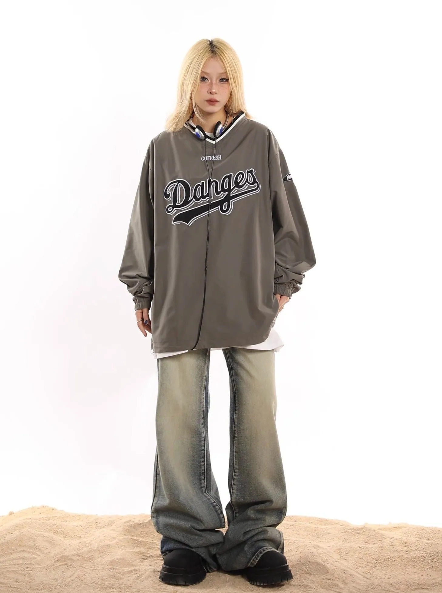 Danges Baseball Pullover Sweatshirt