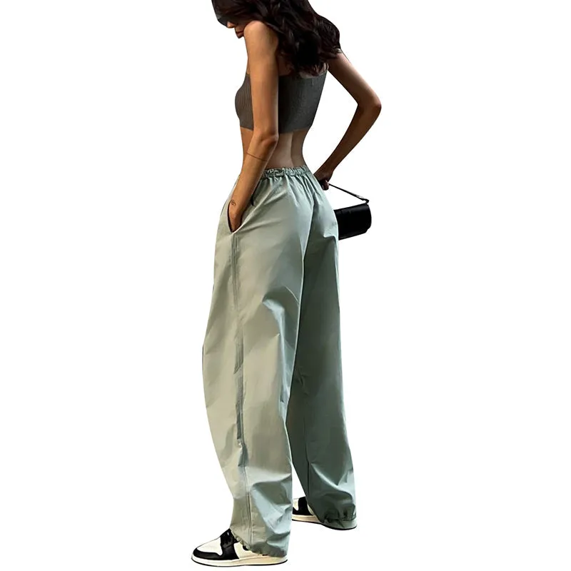 Drawstring Waist-Controlled Home Casual Working Long Pants