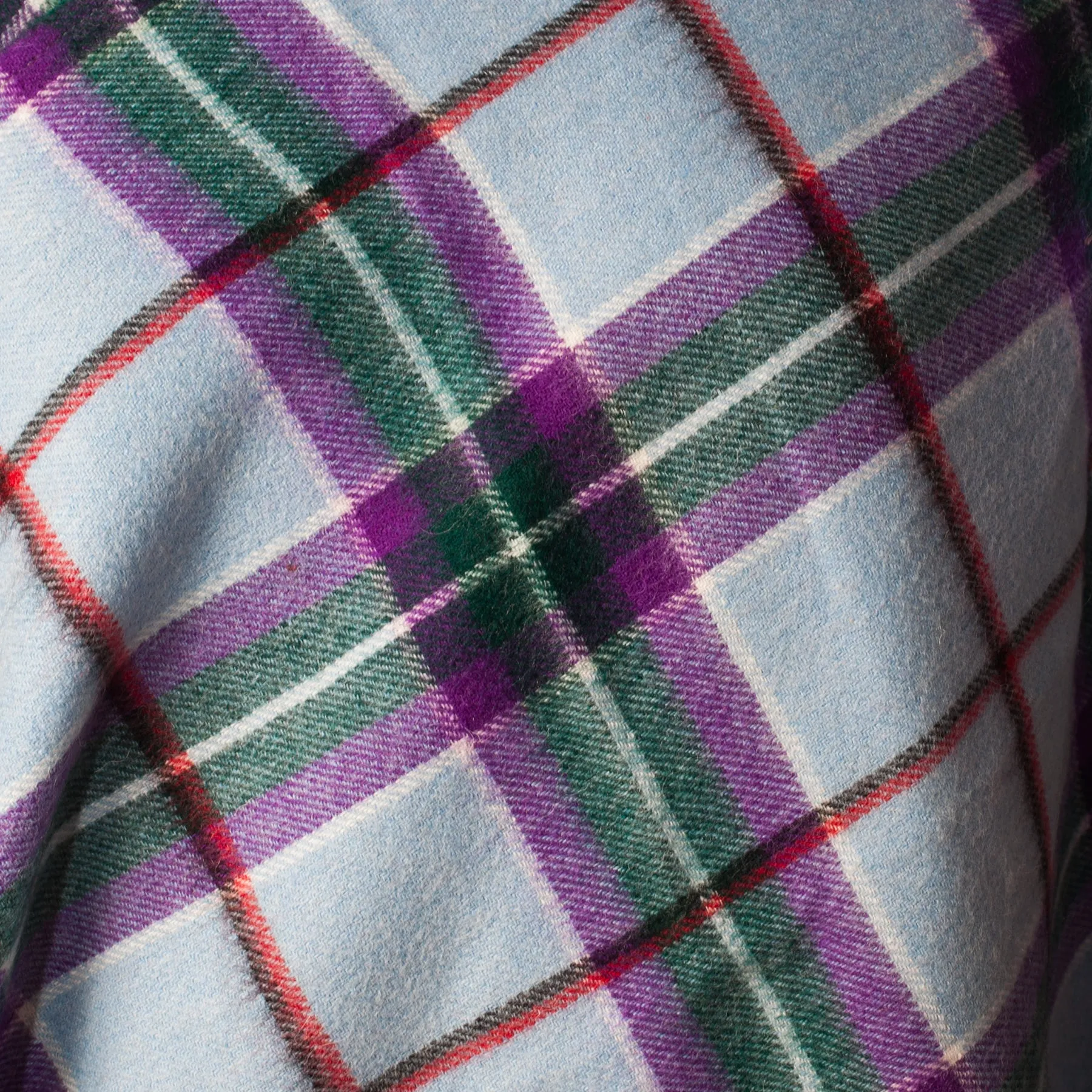 Edinburgh Lambswool Long Tartan Cape World Peace Tartan