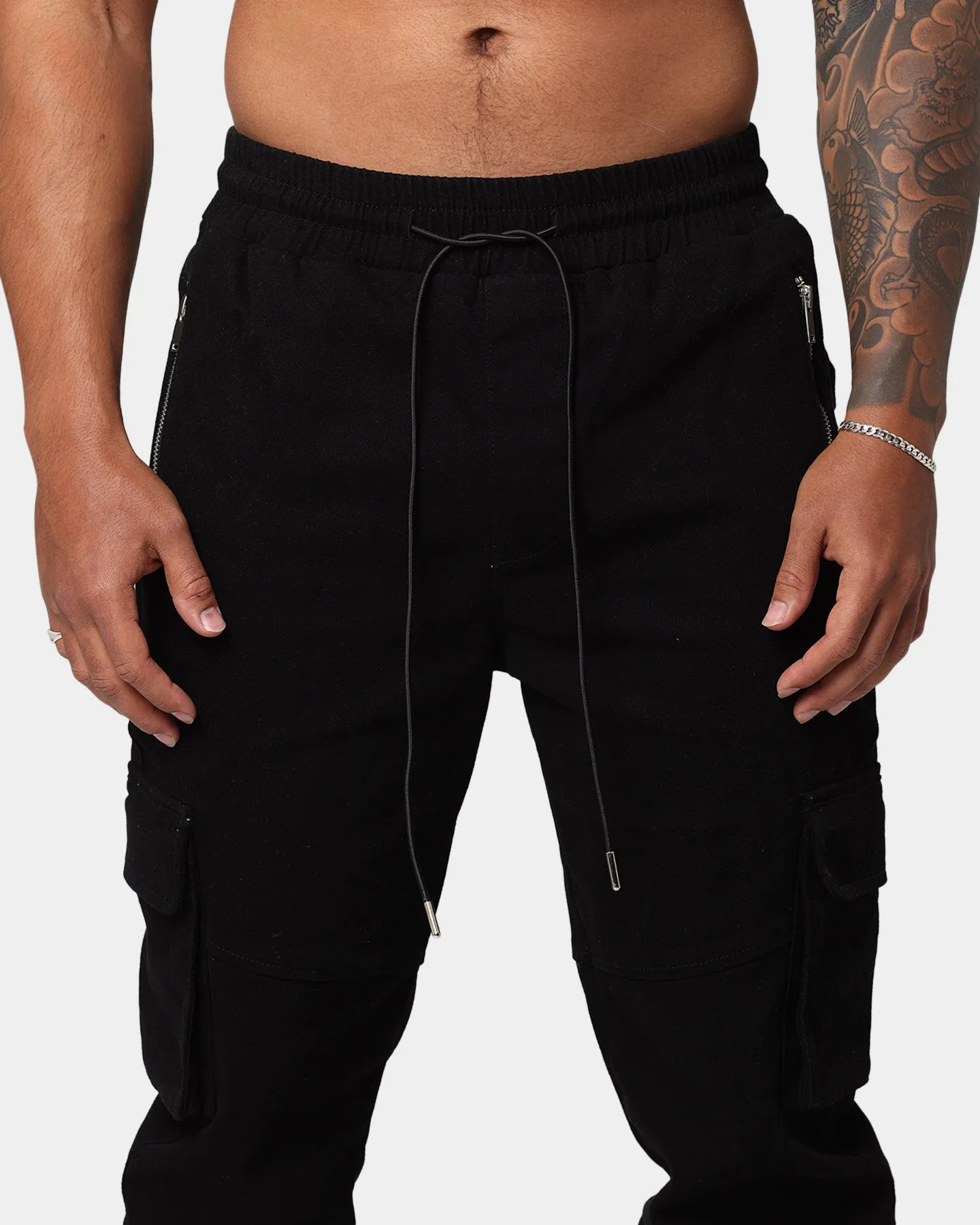 EN ES Poseidon Cargo Pants Black