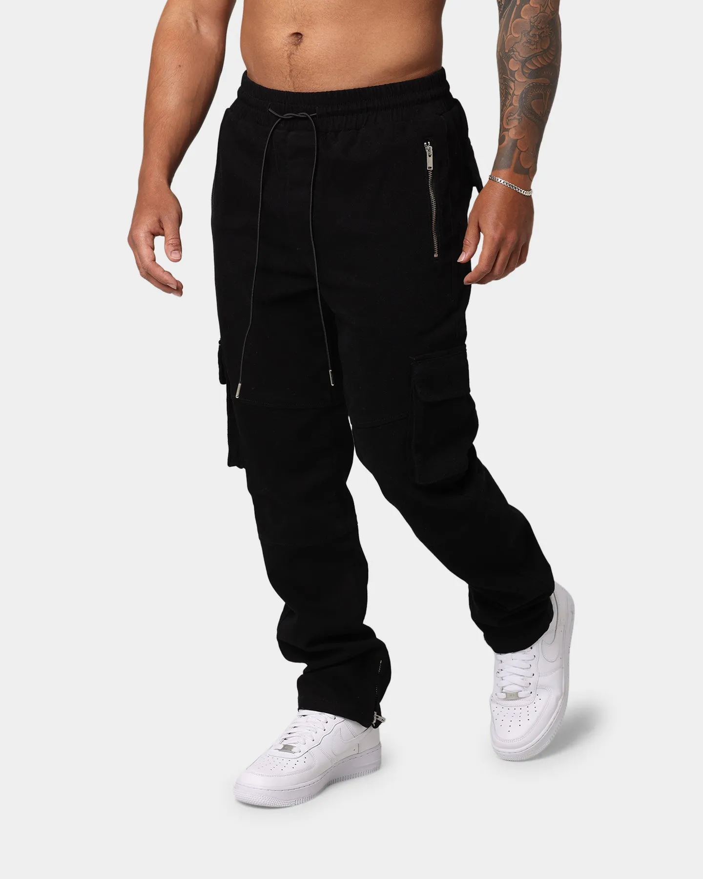 EN ES Poseidon Cargo Pants Black