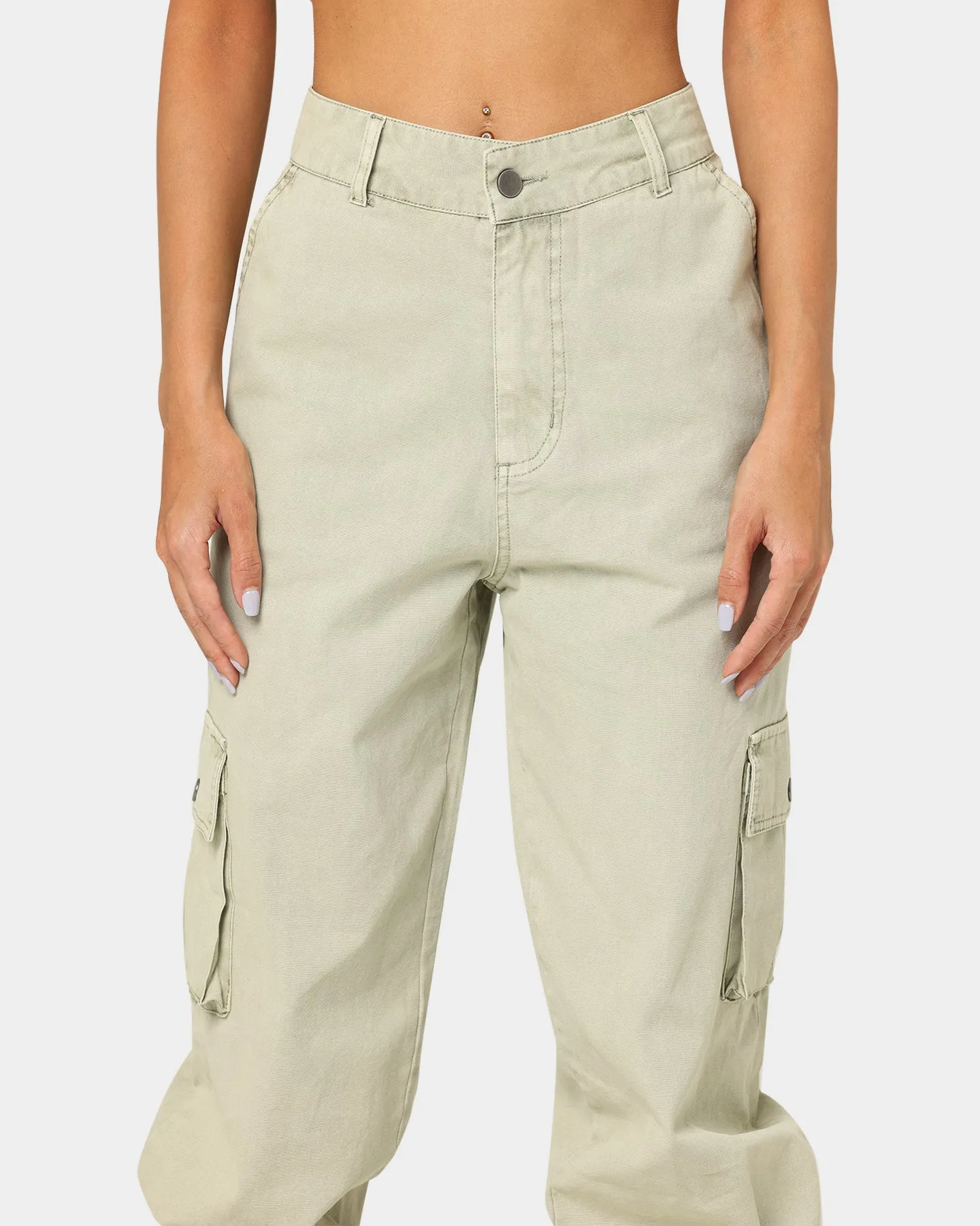 EN ES Women's Time To Go Cargo Pants Aloe Wash