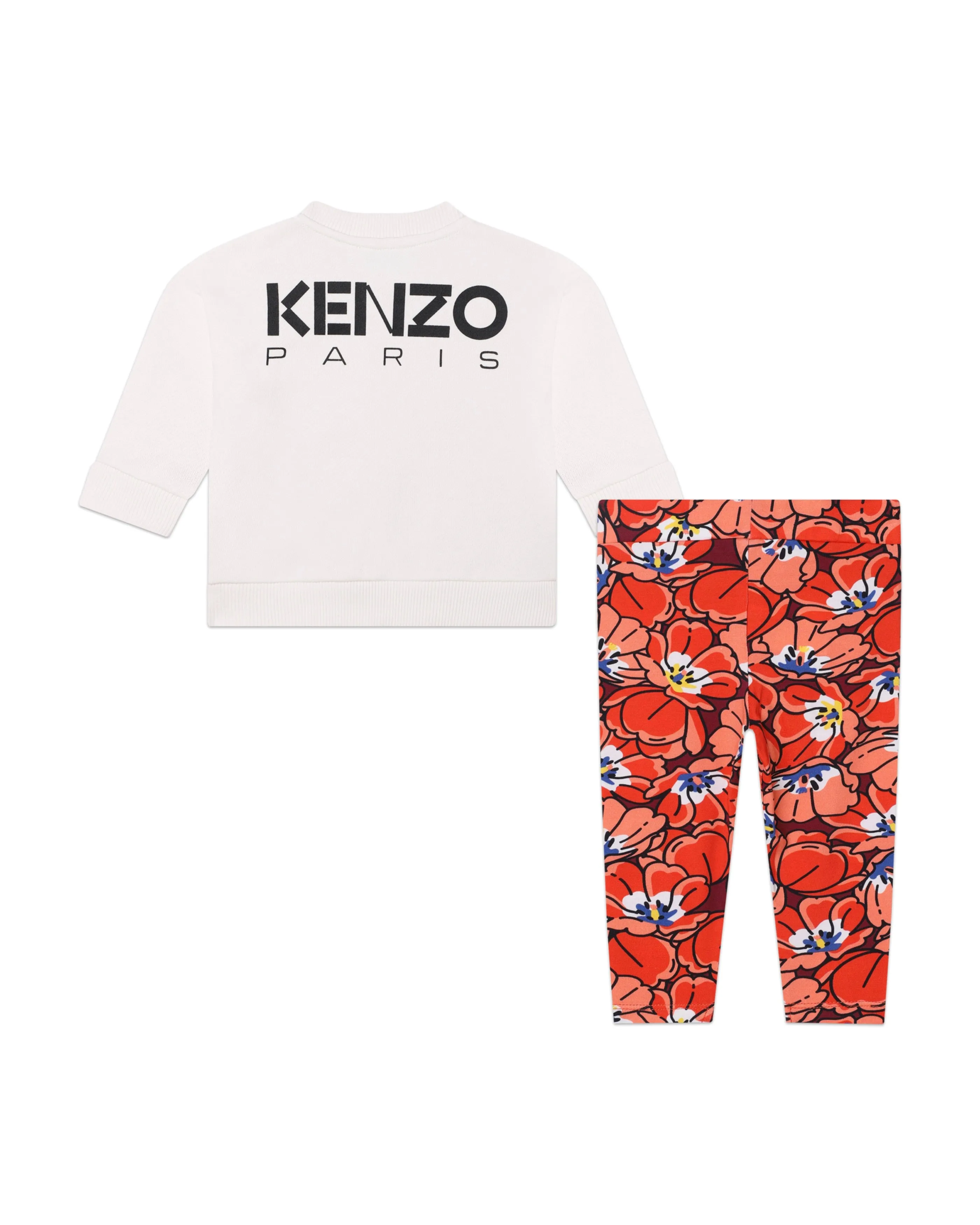 Ensemble Sweat   Pantalon Chile Red - Bébé Fille - Kenzo Kids