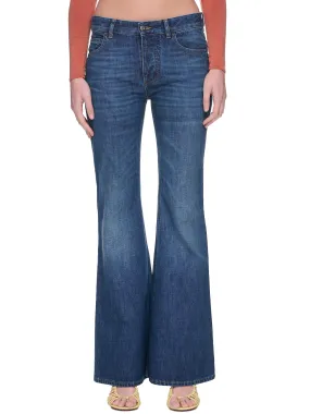 Flared Denim Pants (722517V2EN0-4715-MID-BLUE)