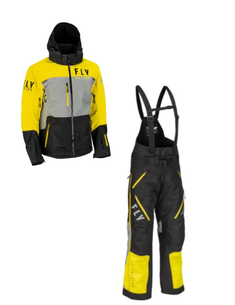 Fly Racing Carbon Snow Jacket/Bib Combo