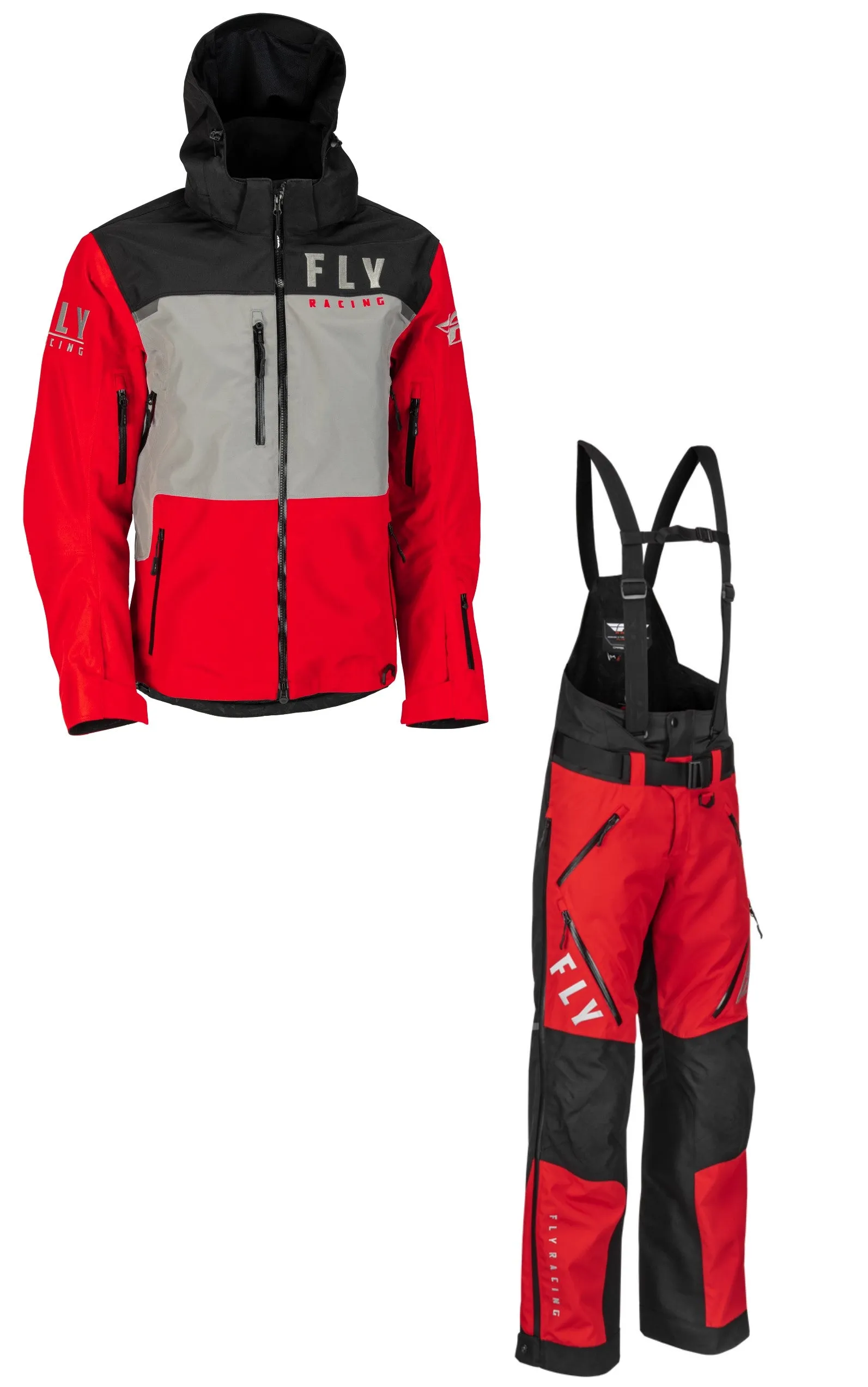 Fly Racing Carbon Snow Jacket/Bib Combo