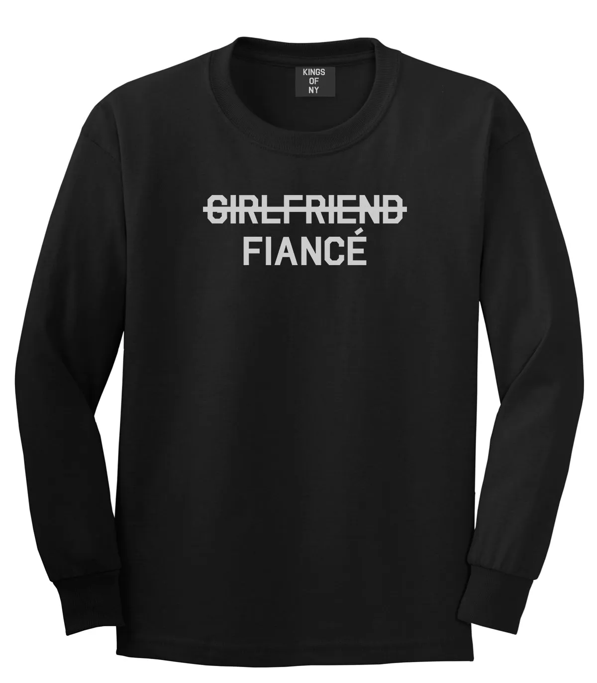 Girlfriend Fiance Engagement Mens Long Sleeve T-Shirt