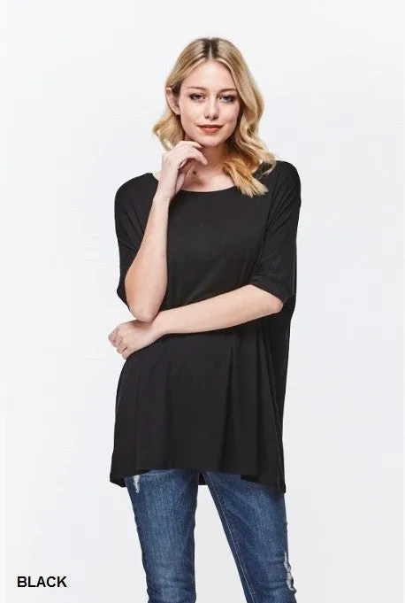 Half Sleeve Bamboo Tunic Top