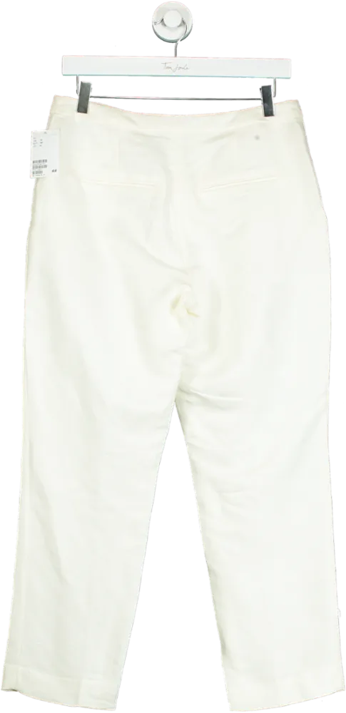 H&M White Trousers UK 10