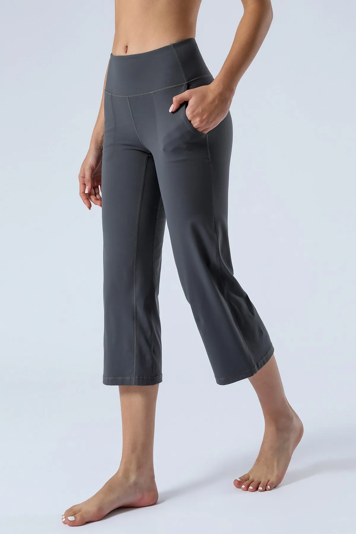 High-Rise Cropped Wide-Leg Pants