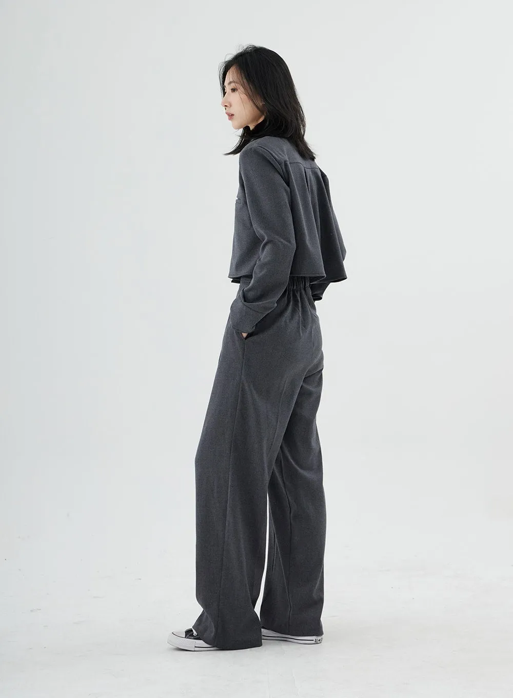 High Waist Maxi Tailored Pants ON11