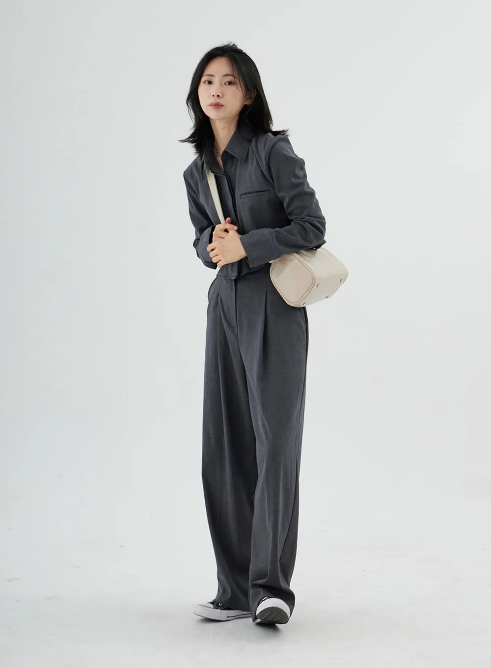 High Waist Maxi Tailored Pants ON11