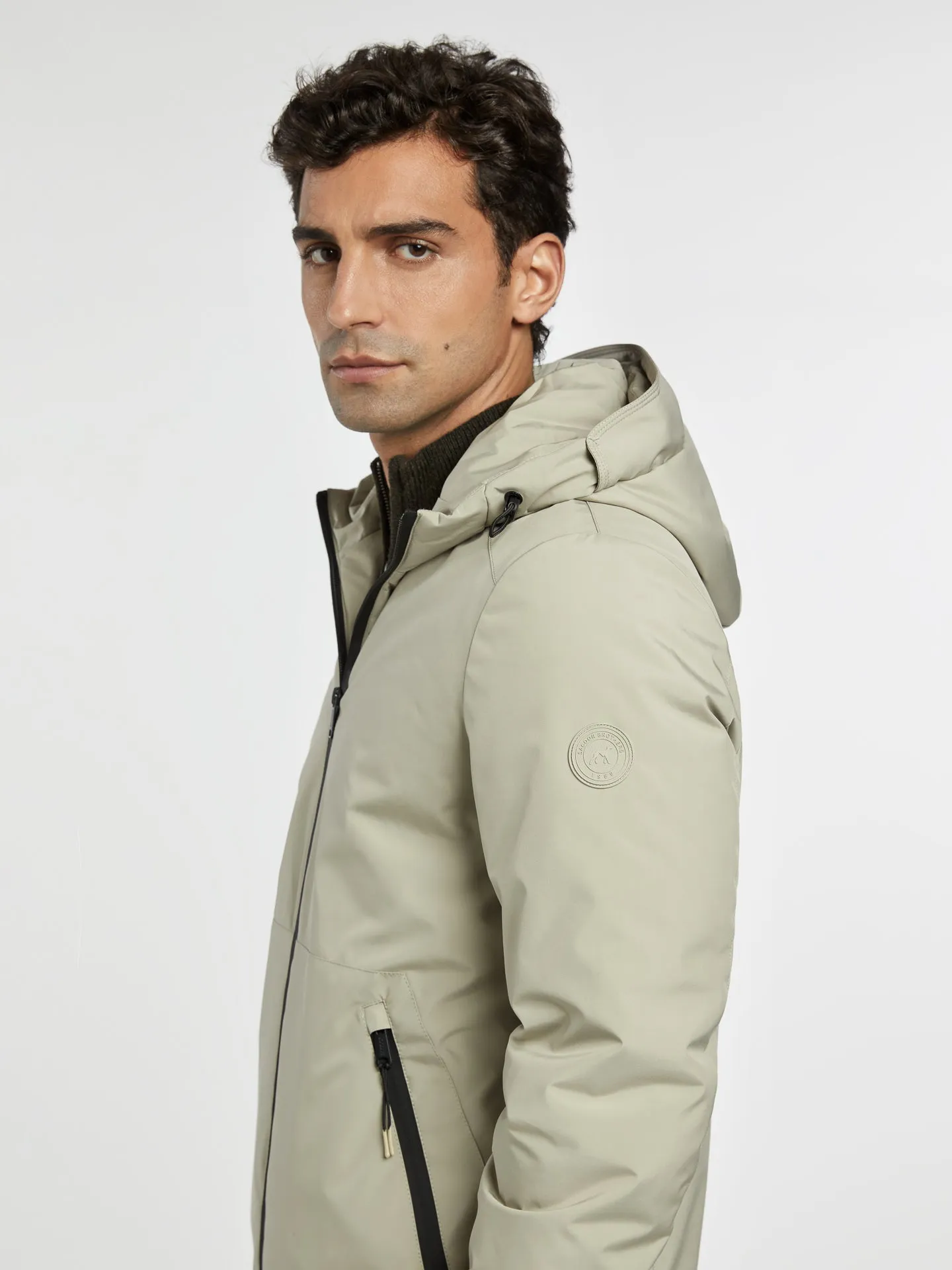 Hooded technic jacket