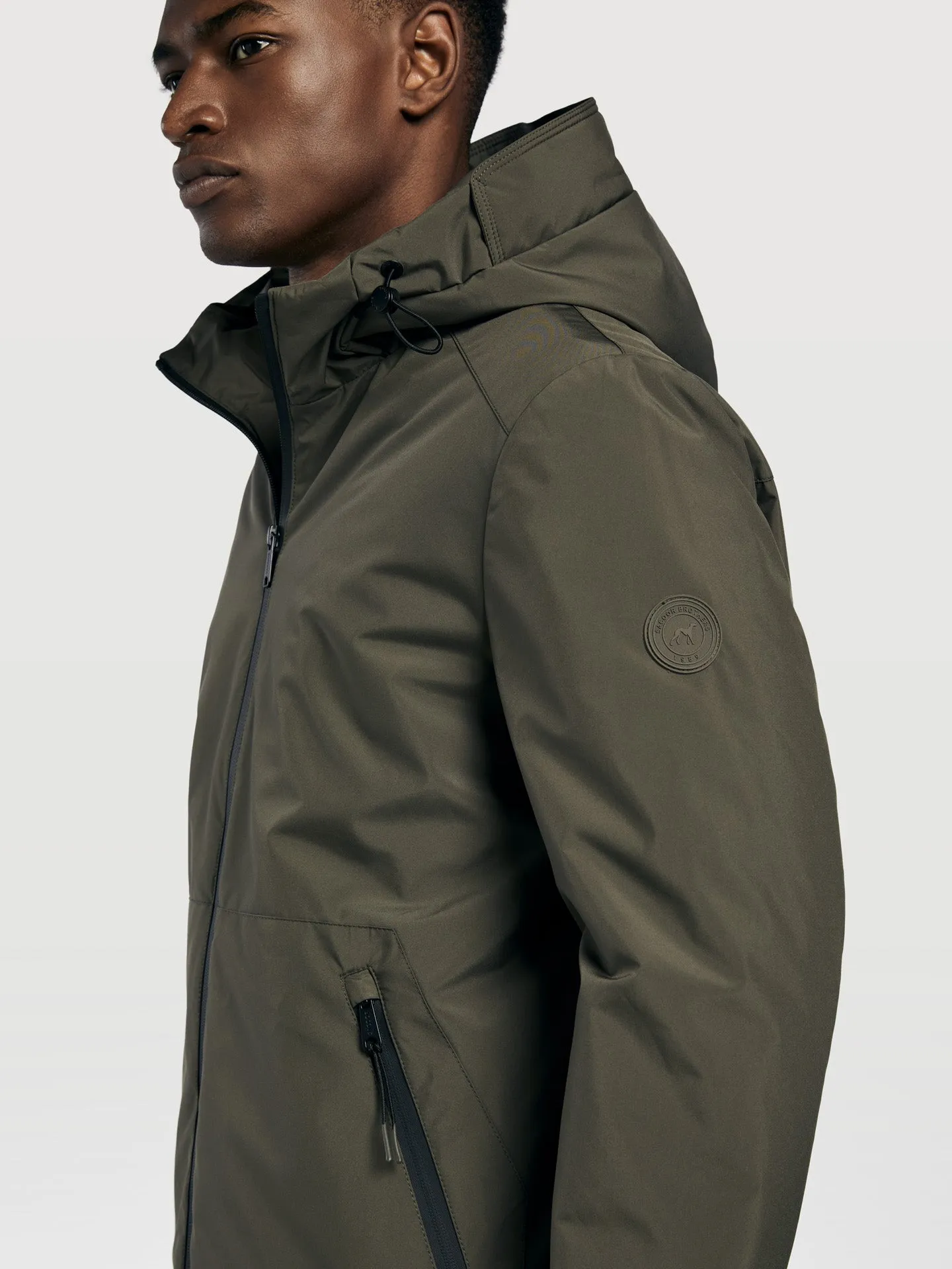 Hooded technic jacket