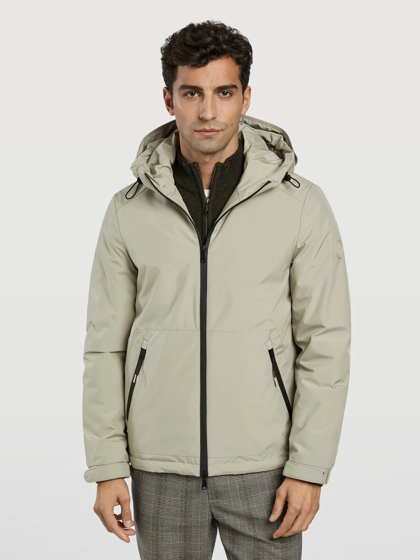 Hooded technic jacket